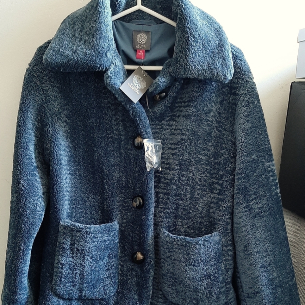 Vince Camuto Blue Plush Jacket w/tags
